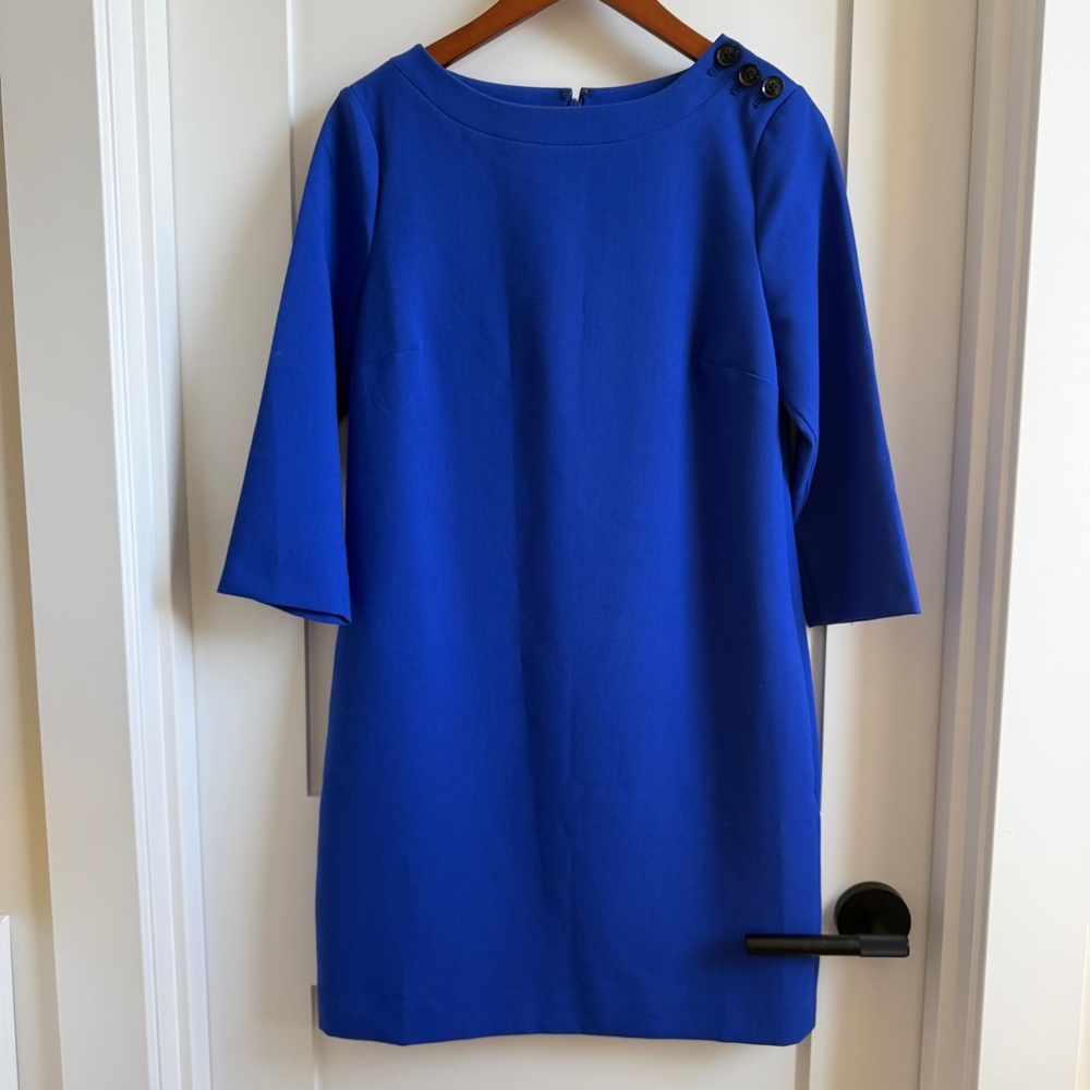 Banana Republic Blue Long Sleeve Dress